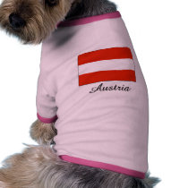 Austria Flag Design Doggie T-shirt