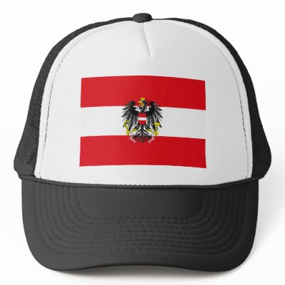 Austria Flag Hat by FlagTshirts