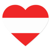 Austria Flag Heart Sticker