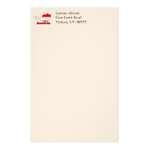 Austria Flag in Map Stationery Design