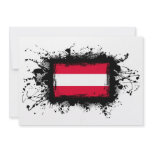 Austria Flag Personalized Invites