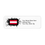 Austria Flag Return Address Labels