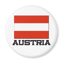 Austria Flag magnets by tshirtshirts Austria Flag magnets