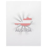 Austria Flag Map 2.0 Customized Letterhead