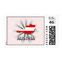 Austria Flag Map 2.0 Postage