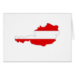 Austria flag map cards