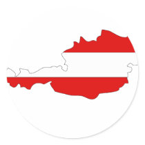 Austria flag map stickers by FlagStore Austria flag map stickers
