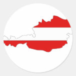 Austria flag map stickers