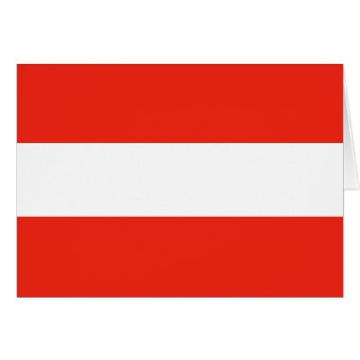 Austria - Flag / Österreich - Flagge Greeting Cards by Stronsy
