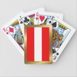 Austria Flag Playing Cards playing cards