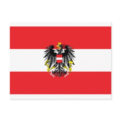 Austria Flag Postcard by teyes143