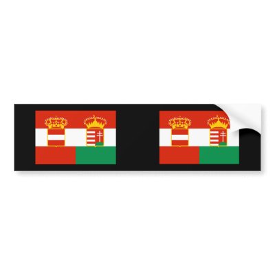 Austria Hungary 1869 1918, Hungary Bumper Sticker by bestflag