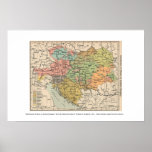 austria hungary 1911 map poster
