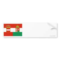 Austria-Hungary Flag (1869-1918) Bumper Sticker