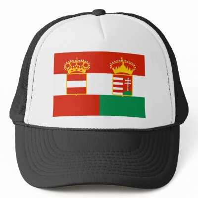 Austria Hungary Flag (1869-1918) Trucker Hat by FlagTshirts