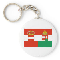 Austria-Hungary Flag (1869-1918) Keychains