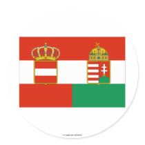 Austria-Hungary Flag (1869-1918) Stickers