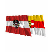 Austria & Kaernten Waving Flags t-shirts