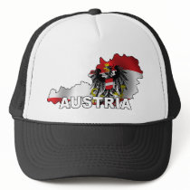 Austria Map Mesh Hat