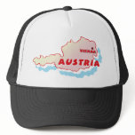 Austria Map Trucker Hats