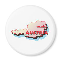 Austria Map magnets
