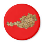 Austria Map Magnet