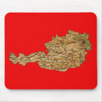 Austria Map Mousepad by FlagAndMap Austria Map Mousepad