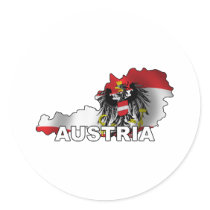 Austria Map Sticker