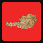 Austria Map Sticker