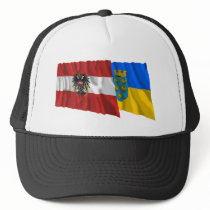 Austria & Niederoesterreich Waving Flags hats