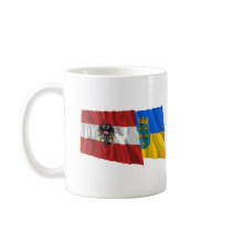 Austria & Niederoesterreich Waving Flags mugs