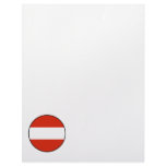 Austria Round Flag Bordered Letterhead Design