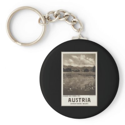 Austria Schwarzee near Kitzbhel Tyrol Key Chains by vintage_cafe