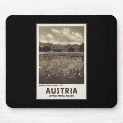 Austria Schwarzee near Kitzbhel Tyrol Mousepad by vintage_cafe