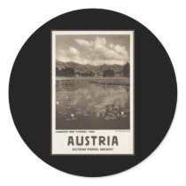 Austria Schwarzee near Kitzbhel Tyrol Round Stickers