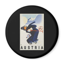 Austria Ski Magnet