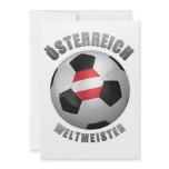 AUSTRIA SOCCER CHAMPIONS CUSTOM INVITATION