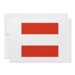 Austria Square Flag Custom Invitations