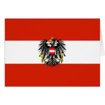 Austria State Flag Card