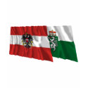Austria & Steiermark Waving Flags t-shirts