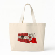 Austria & Tirol Waving Flags Canvas Bags