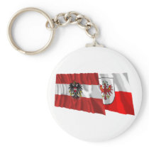 Austria & Tirol Waving Flags Keychains