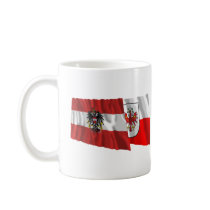 Austria & Tirol Waving Flags mugs by Vexillophile Austria & Tirol Waving Flags mugs