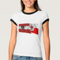 Austria & Tirol Waving Flags t-shirts