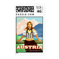 Austria Travel Poster Stamp