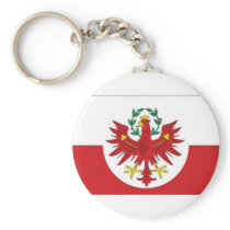 Austria Tyrol Flag Keychain