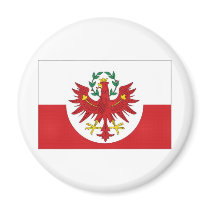Austria Tyrol Flag magnets by All_Flags Austria Tyrol Flag magnets