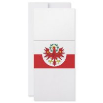 Austria Tyrol Flag Rack Card Design