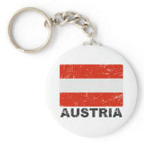 Austria Vintage Flag Keychain