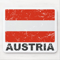 Austria Vintage Flag Mouse Pad